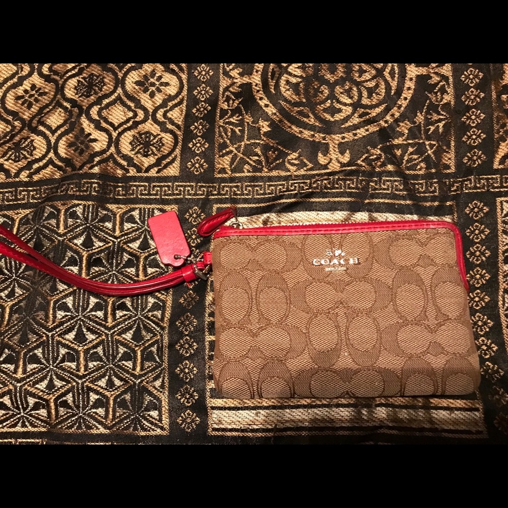 Coach mini clutch
